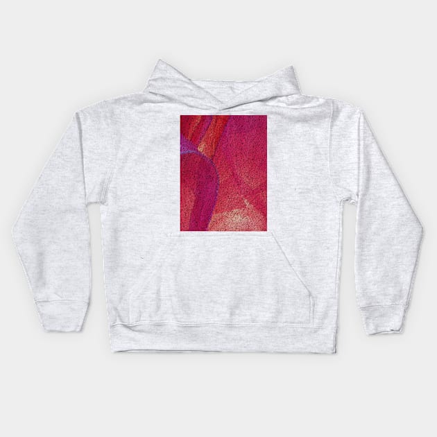 abstract contemporary design in many shades  of pink and purple Kids Hoodie by mister-john